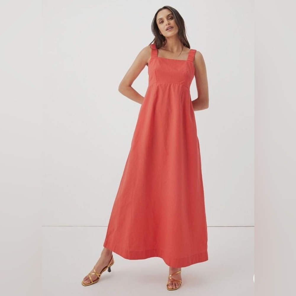 Pact NEW Canopy Linen Blend Tank Dress Red Size XXXLarge - Picture 2 of 12